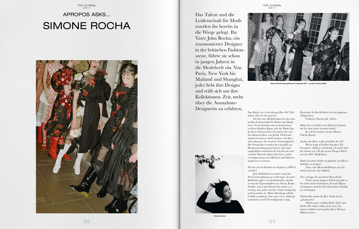APROPOS – The Journal Spring/Summer 2017